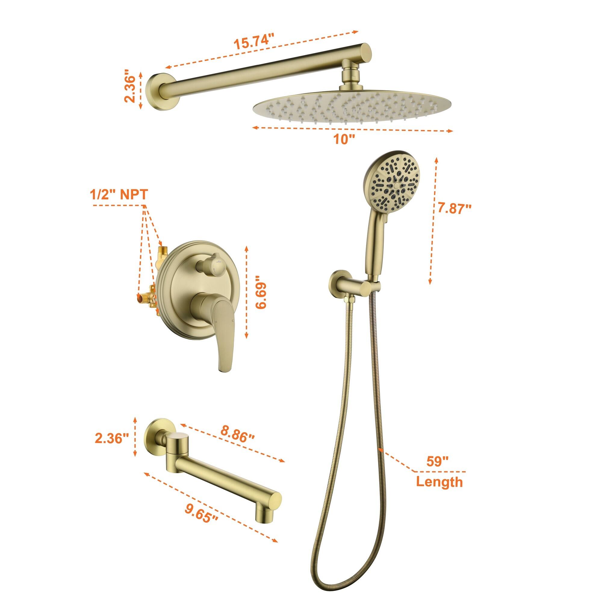 2.36"  
15.74"  
10"  
1/2" NPT  
7.87"  
6.69"  
2.36"  
8.86"  
9.65"  
59" Length