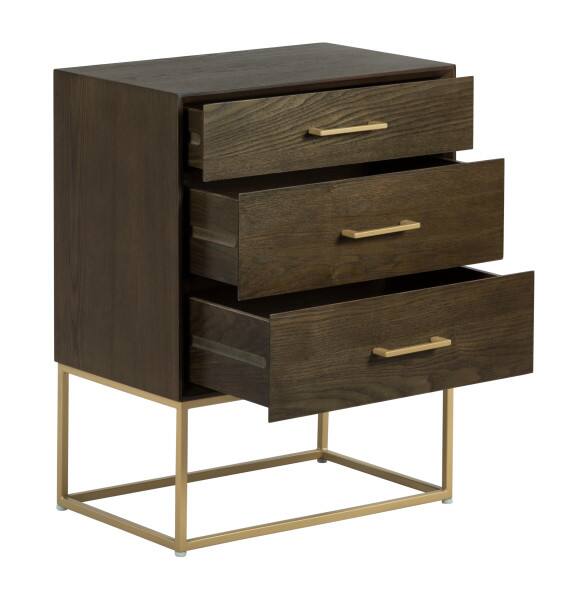 Alt View 1. Tommy Hilfiger - Tommy Hilfiger Franklin 3 Drawer Dresser, Walnut - Walnut.