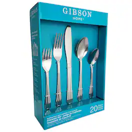 Gibson - Montiero 20-Piece Flatware Set - Silver