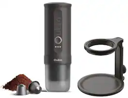 Outin - Nano Portable Electric Espresso Machine, Detachable Universal Coffee Stand - Gray