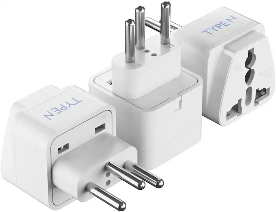 N Plug In Ceptics Brazil Travel Plug Adapter – Type N, 3 Pack, Grounded Universal ...
