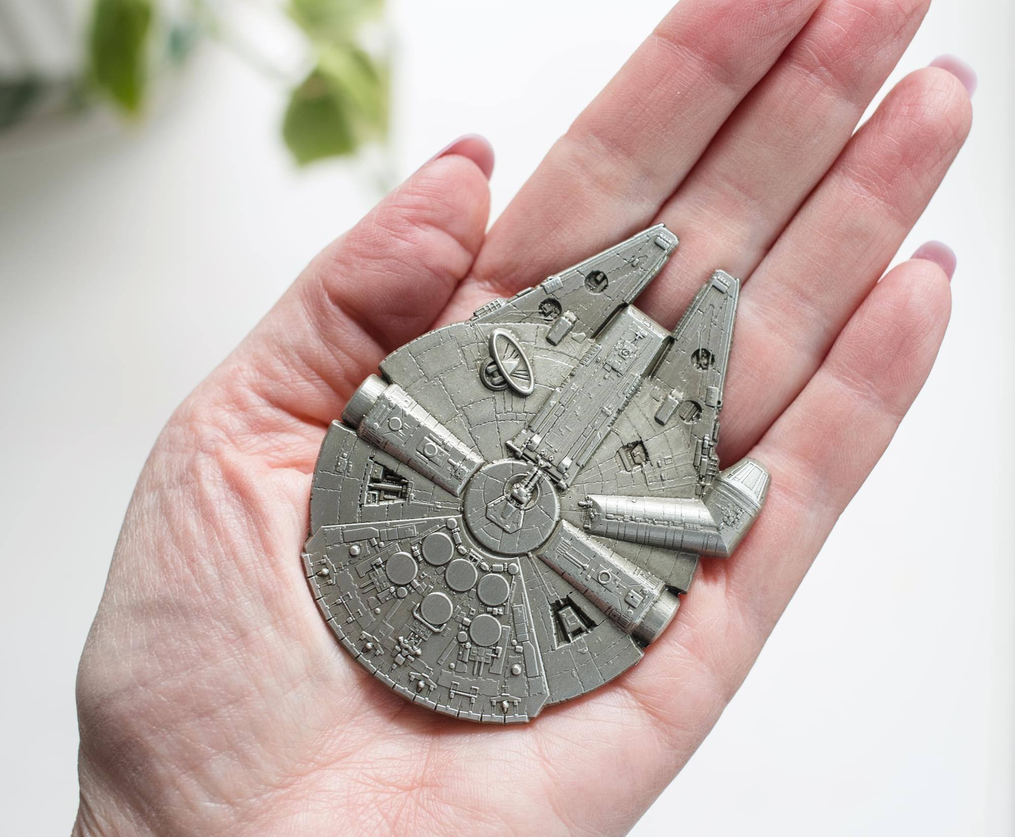 Alt View 10. SalesOne LLC - Star Wars Millennium Falcon Collector Metal Pin | 3 x 2 Inches | Toynk Exclusive - Silver.