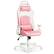 Front. Costway - Racing Style Gaming Chair - Pink and White.