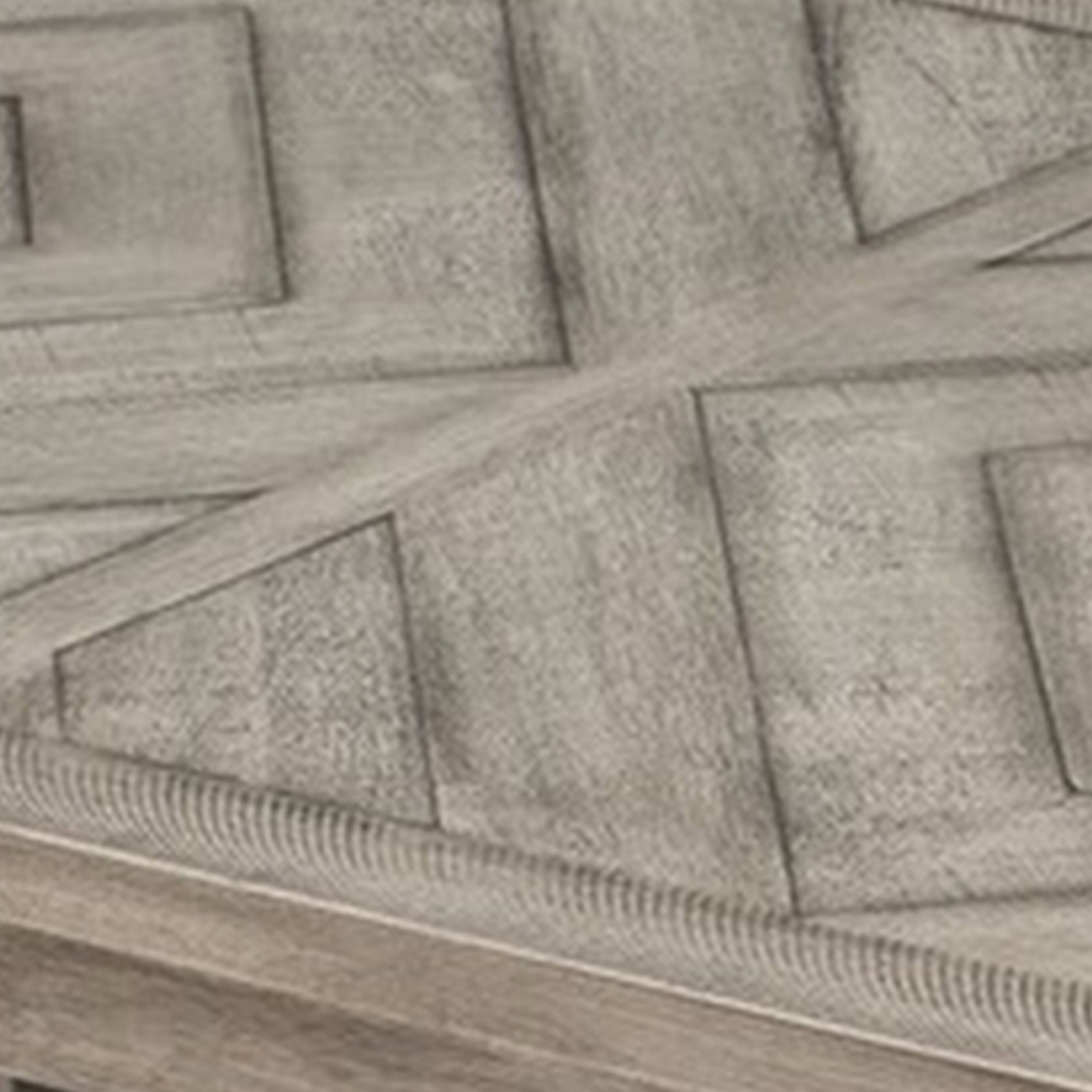 Alt View 2. Manhattan Lane - Lais 60 Inch Dining Table, Rectangular, Diamond Wood Grain Pattern, Gray - Gray.