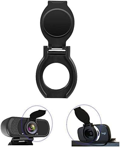RTMB - Webcam Privacy Cover Shutter, Black, Fits Logitech & Other Protruding Lenses