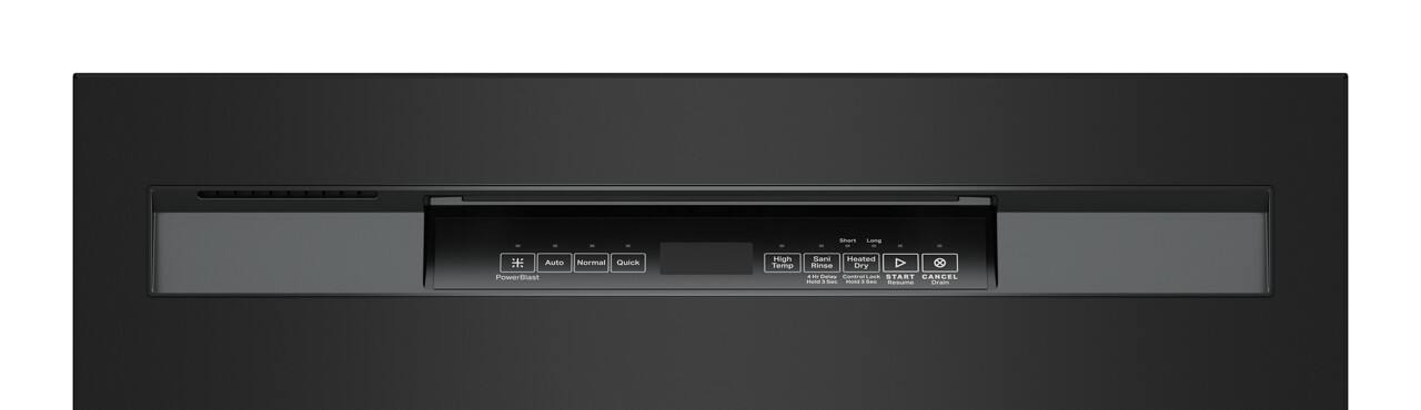 Short, Auto, Normal, Quick, Powerblast, High, Short, Heated, Dry, Start, Cancel