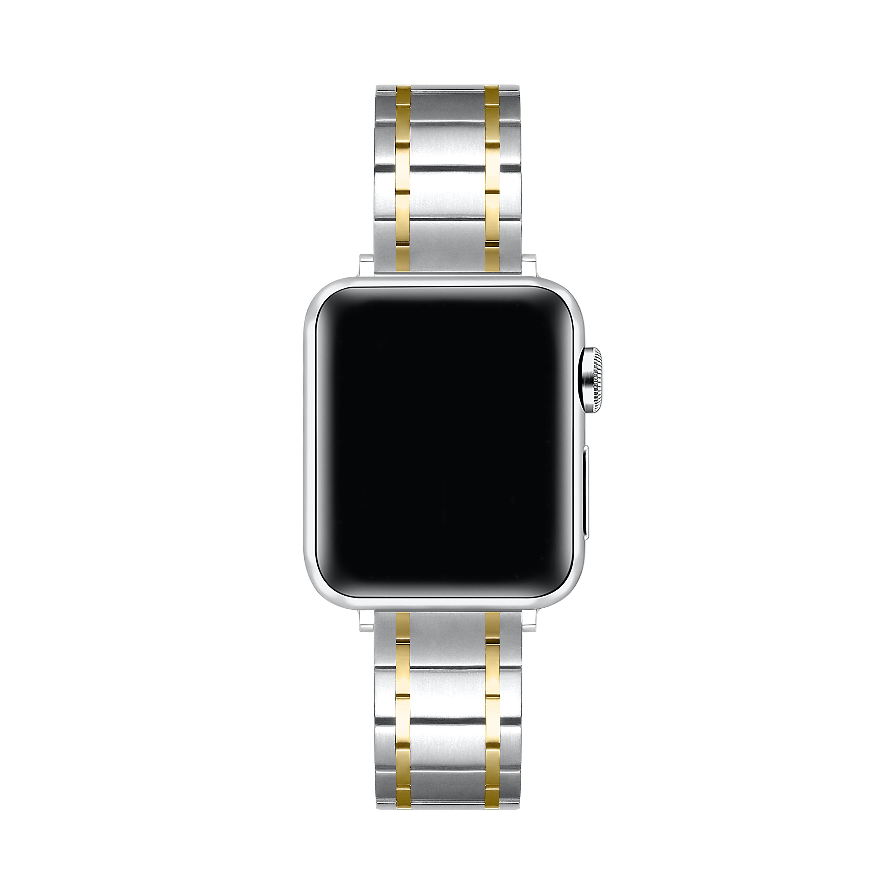 Back. Posh Tech - Juno Stainless Steel Band for Apple Watch - Silver/Gold.