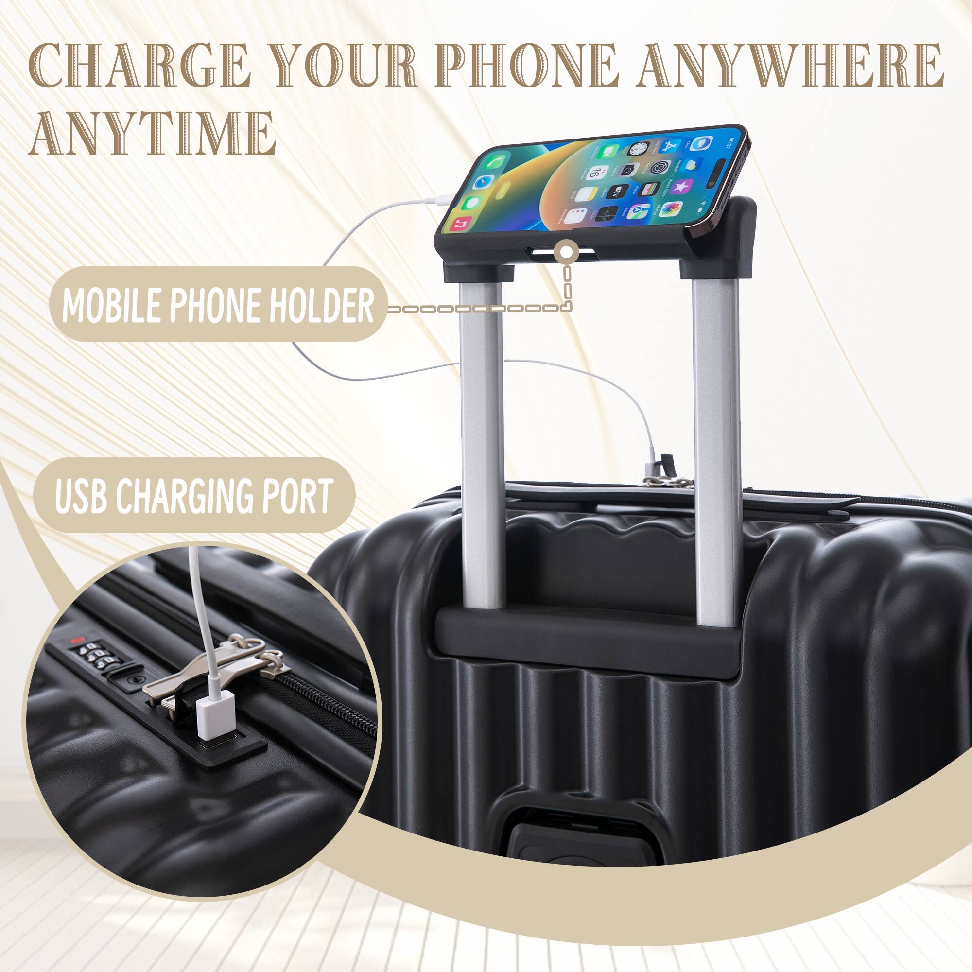 CHARGE YOUR PHONE ANYWHERE ANYTIME

MOBILE PHONE HOLDER

USB CHARGING PORT