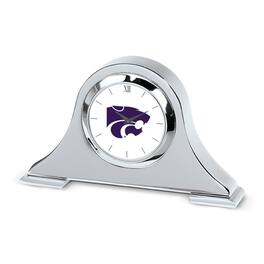 Jardine - Kansas State Wildcats Primary Team Logo Napoleon Desk Clock - Silver