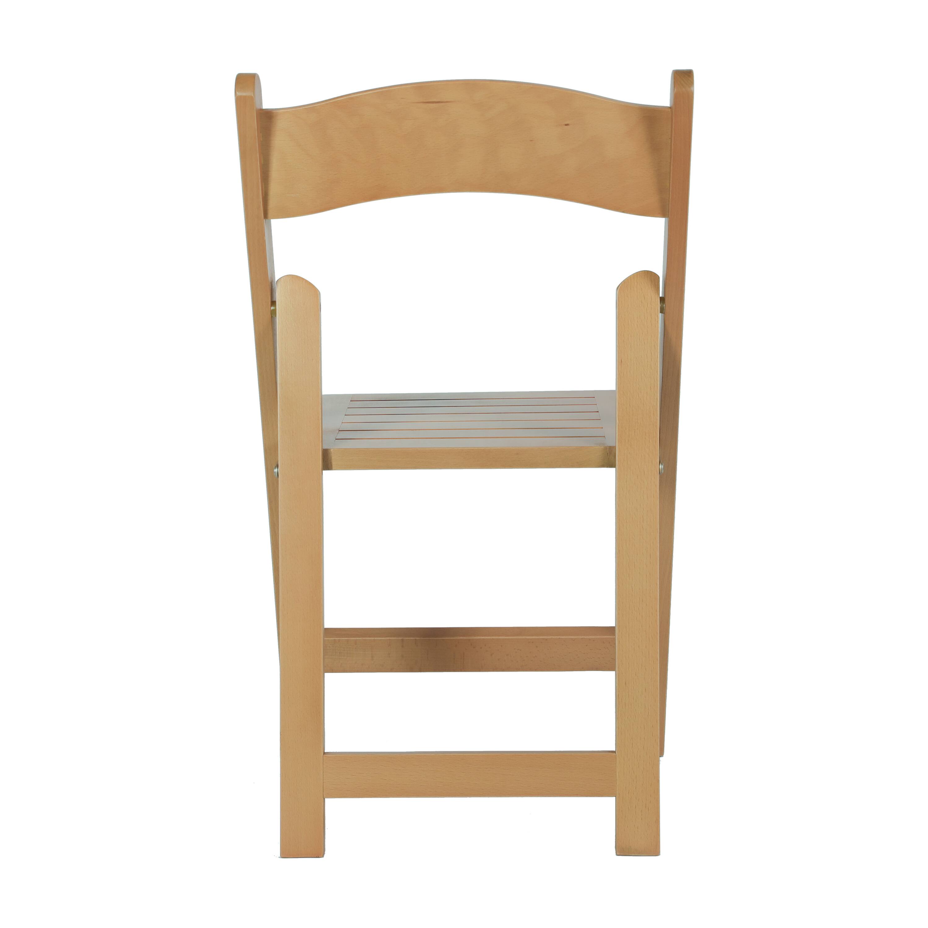 Alt View 7. Emma + Oliver - Magill Set of 4 Solid Wood Foldable Dining Chairs - Oak.