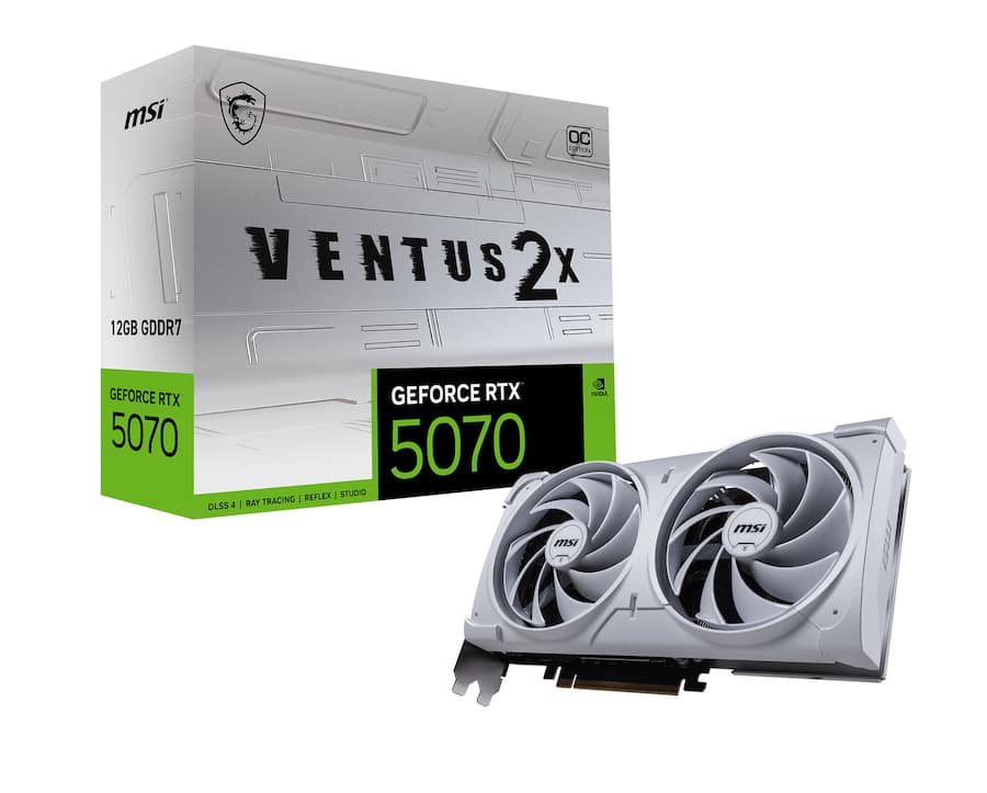 MSI NVIDIA GeForce RTX 5070 12G VENTUS 2X OC 12GB GDDR7 PCI MSI NVIDIA GeForce RTX 5070 12G VENTUS 2X OC 12GB GDDR7 PCI