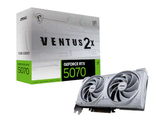 msi OC JINN VENTUS 2x 12GB GDDR7 GEFORCE RTX 5070 DLSS 4 GEFORCE RTX 5070 REFLEX I STUDIO RAY TRACING