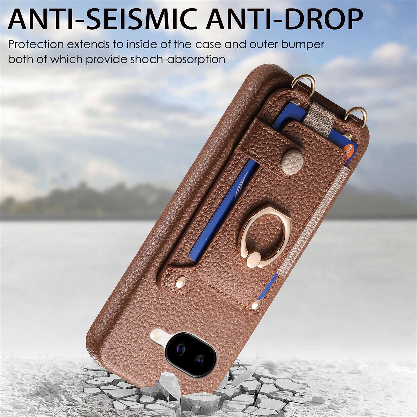 ANTI-SEISMIC ANTI-DROP  
Protection extends to inside of the case and outer bumper both of which provide shock-absorption
