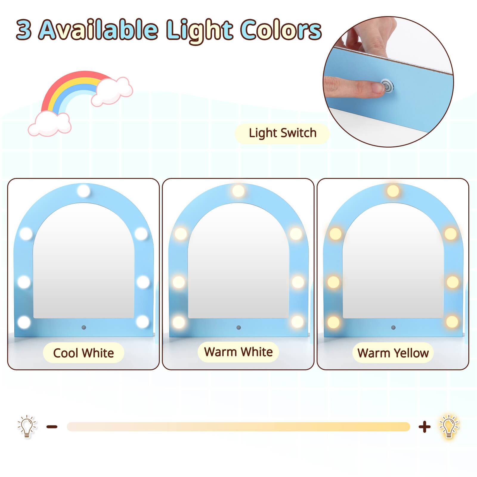 3 Available Light Colors

Light Switch

Cool White

Warm White

Warm Yellow