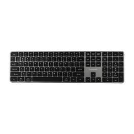 Goldtouch - Trident Standard Wireless Multi-Device Keyboard with USB, 2.4GHz and Dual Bluetooth - Black