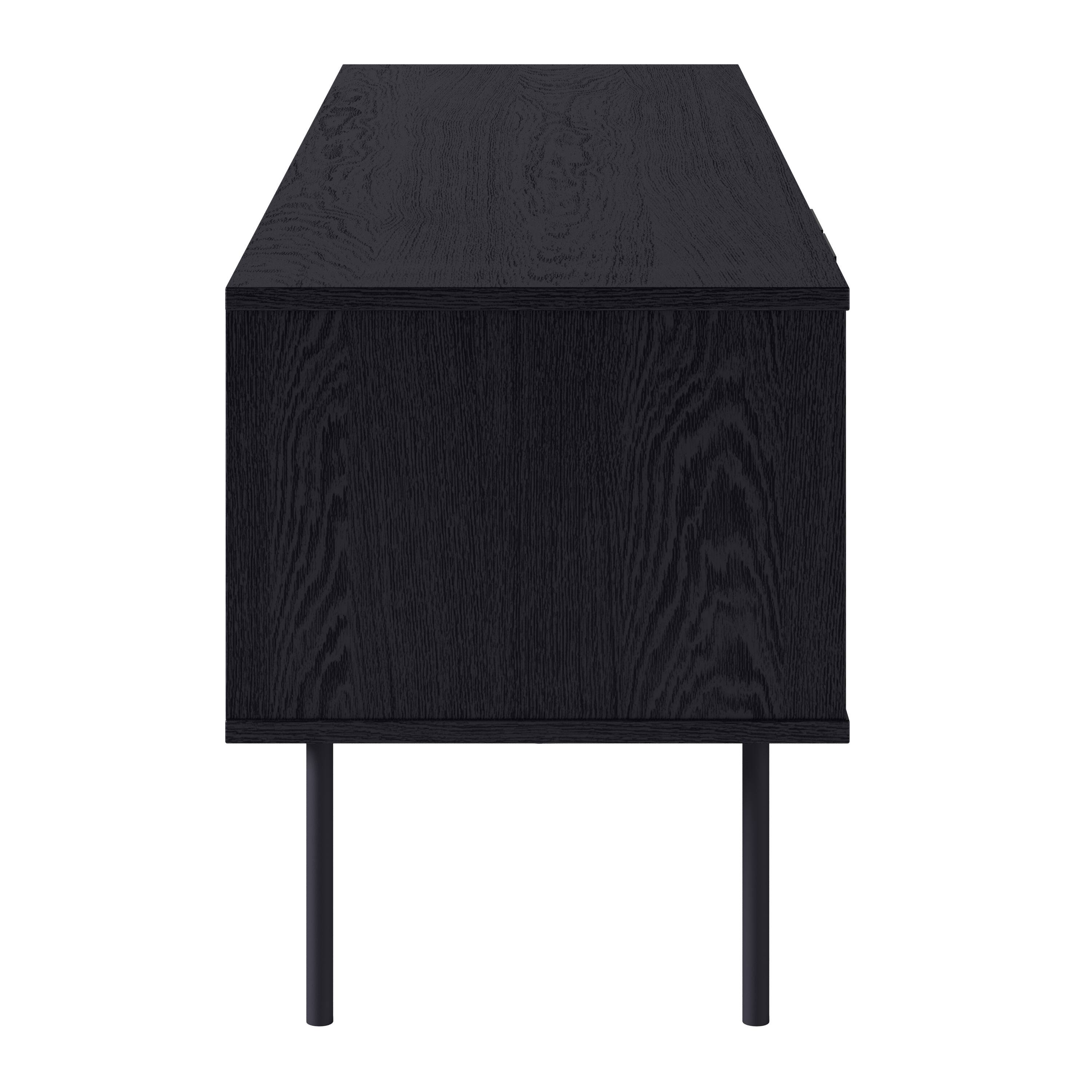 Alt View 1. CorLiving - Lysander Collection TV Stand with Cabinets for Most TV's up to 75" - Black.