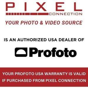 PIXEL CONNECTION  
YOUR PHOTO & VIDEO SOURCE  
IS AN AUTHORIZED USA DEALER OF  
Profoto  

YOUR PROFOTO USA WARRANTY IS VALID IF PURCHASED FROM PIXEL CONNECTION