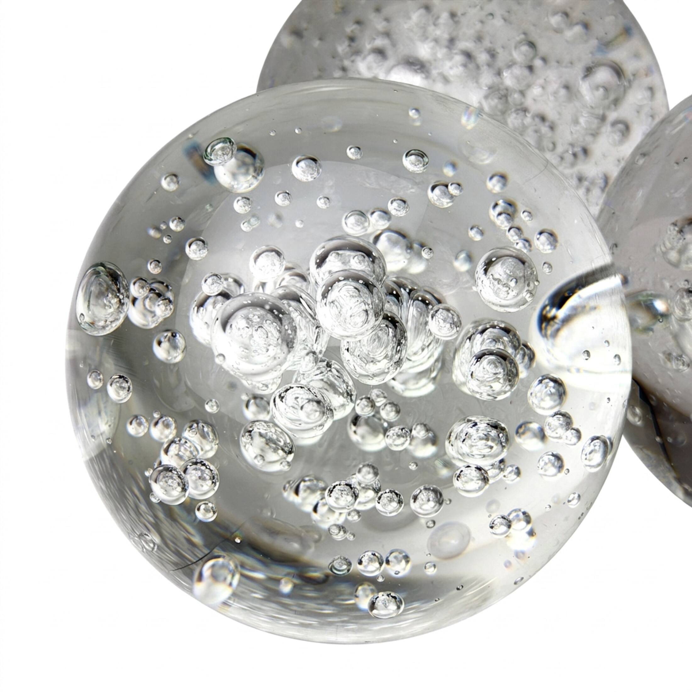 Things2Die4 Bubble Glass Decorative Spheres Set of 3 3 Inch Round Bowl ...