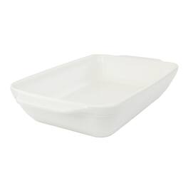 Gibson - 4 Quart Rectangular Stoneware Baker - White Speckle