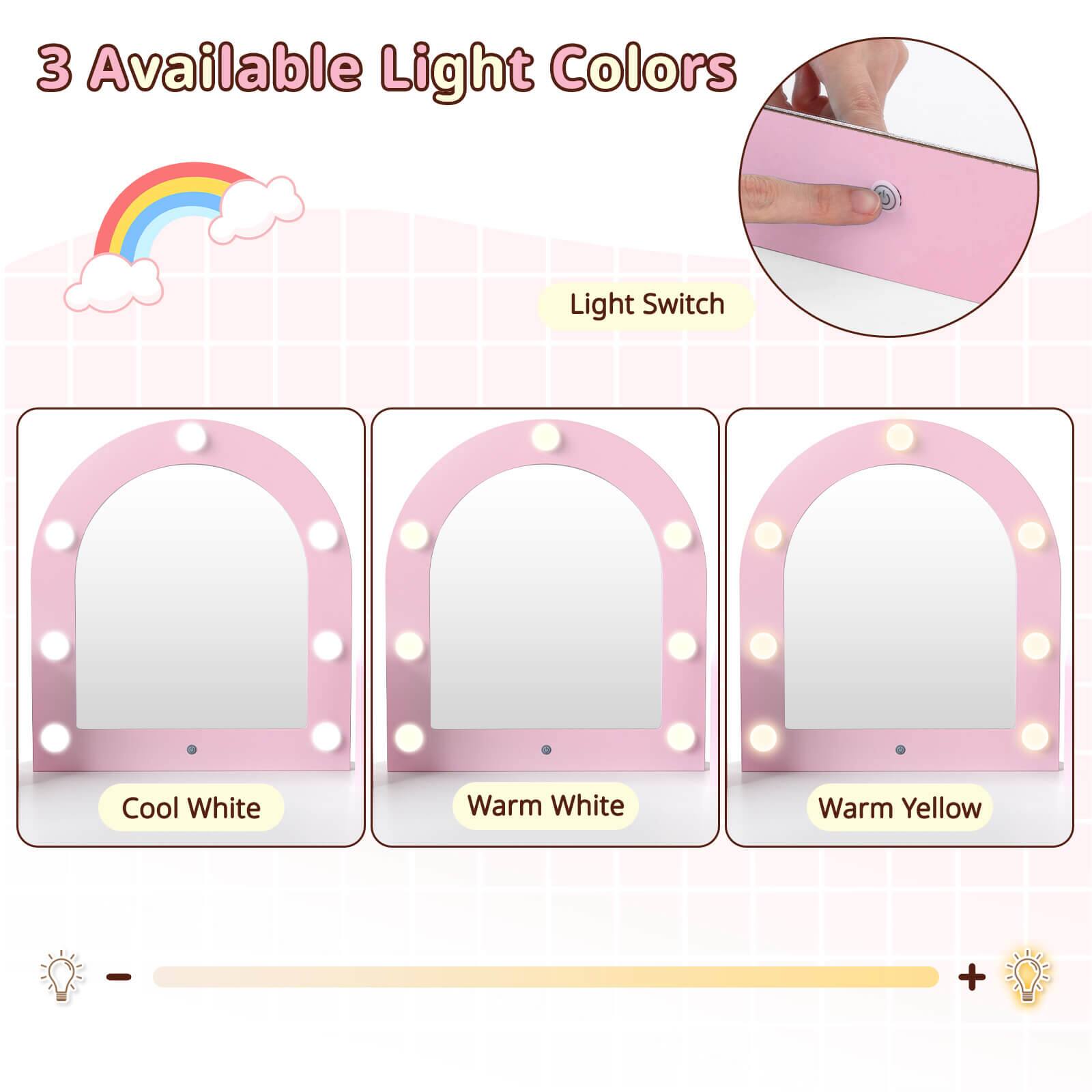 3 Available Light Colors

Light Switch

Cool White

Warm White

Warm Yellow