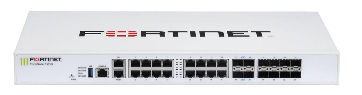 FORTINET CFD  
FORTINET FortiGate 120G  
USO STATUS ALARM NA POWER  
CONSOLE  
NA  

|  
|  
S  
|  
I  
|  
10  

#  
0  
11  
12  
X