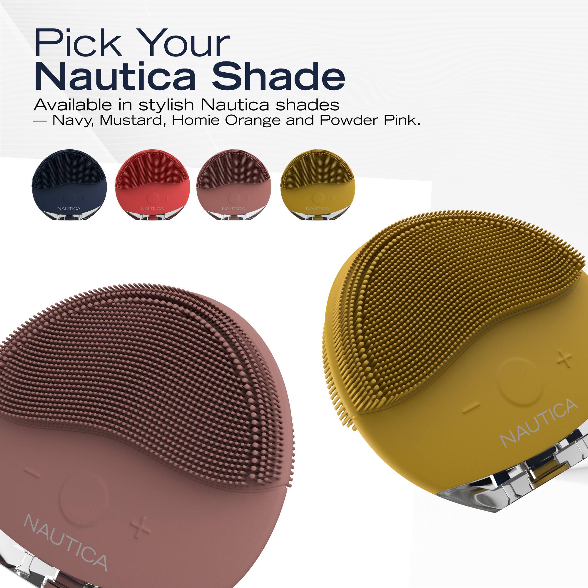 Pick Your Nautica Shade

Available in stylish Nautica shades - Navy, Mustard, Homie Orange and Powder Pink.