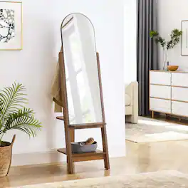 Ascend Standing Mirror by Modway - Walnut