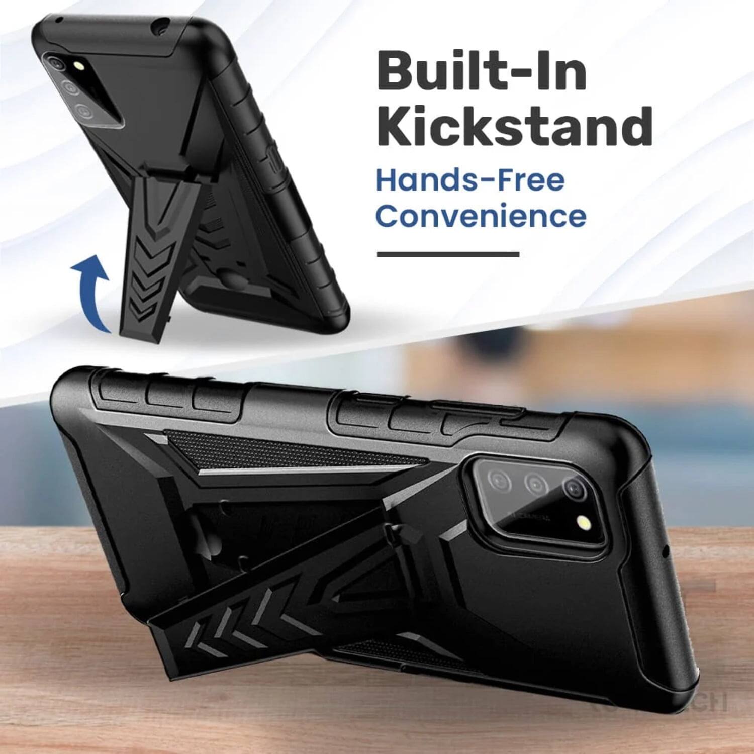 Built-In Kickstand  
Hands-Free Convenience