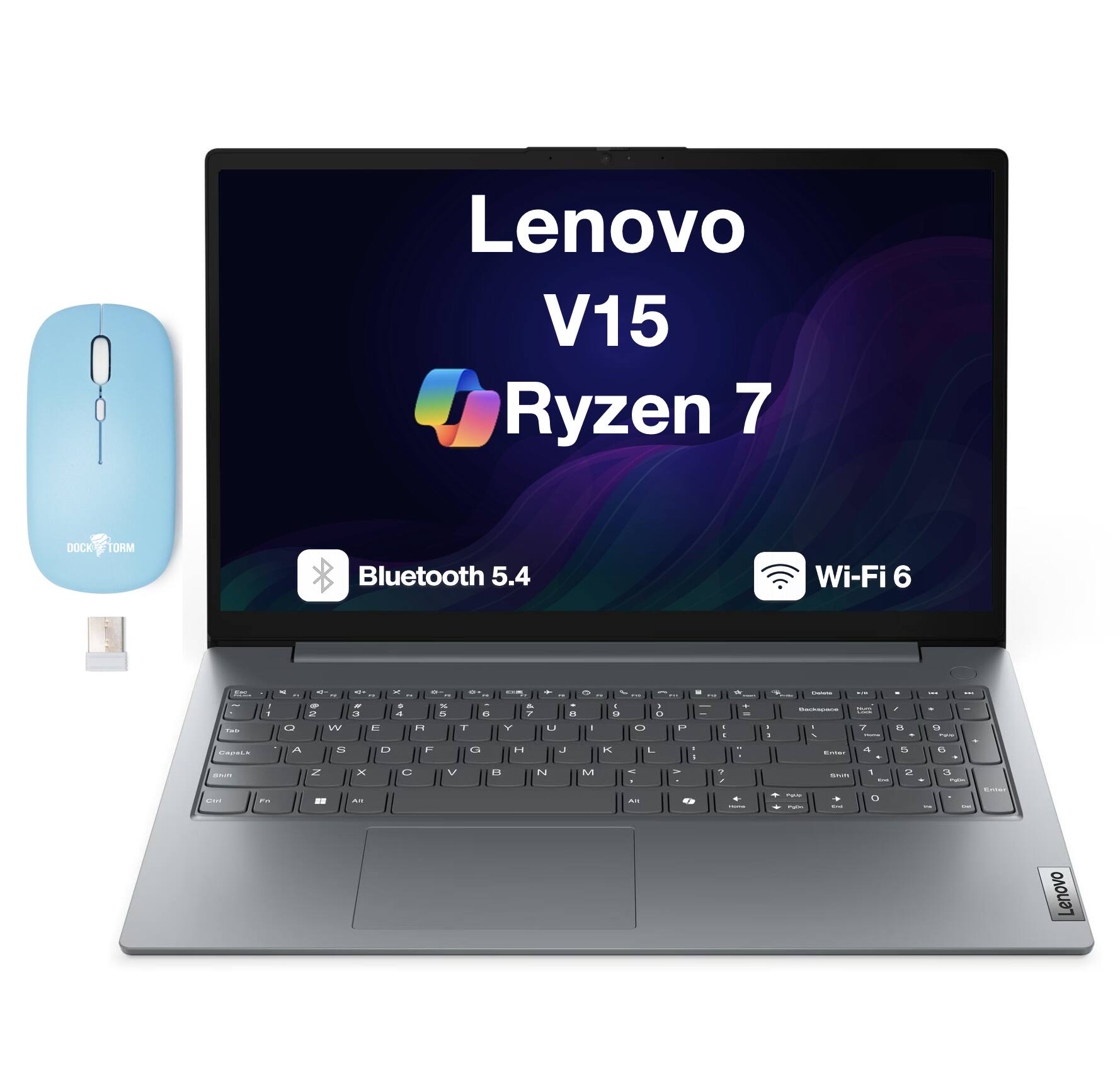 Lenovo V15 Ryzen 7  
DOCK TORM  
Bluetooth 5.4  
Wi-Fi 6  
SPEC -  
Q A  
W 2116  
0%  
UP E D  
F F  
0% D  
O T D  
Y H  
8 U .  
M  
1.2 244  
D 0 L  
Today - 4  
- n 0%  
I U N  
- -  
SPCCE  
Z  
K  
C  
V  
B  
~  
M  
0%  
...  
--  
30  
AR  
-  
..  
Lenovo