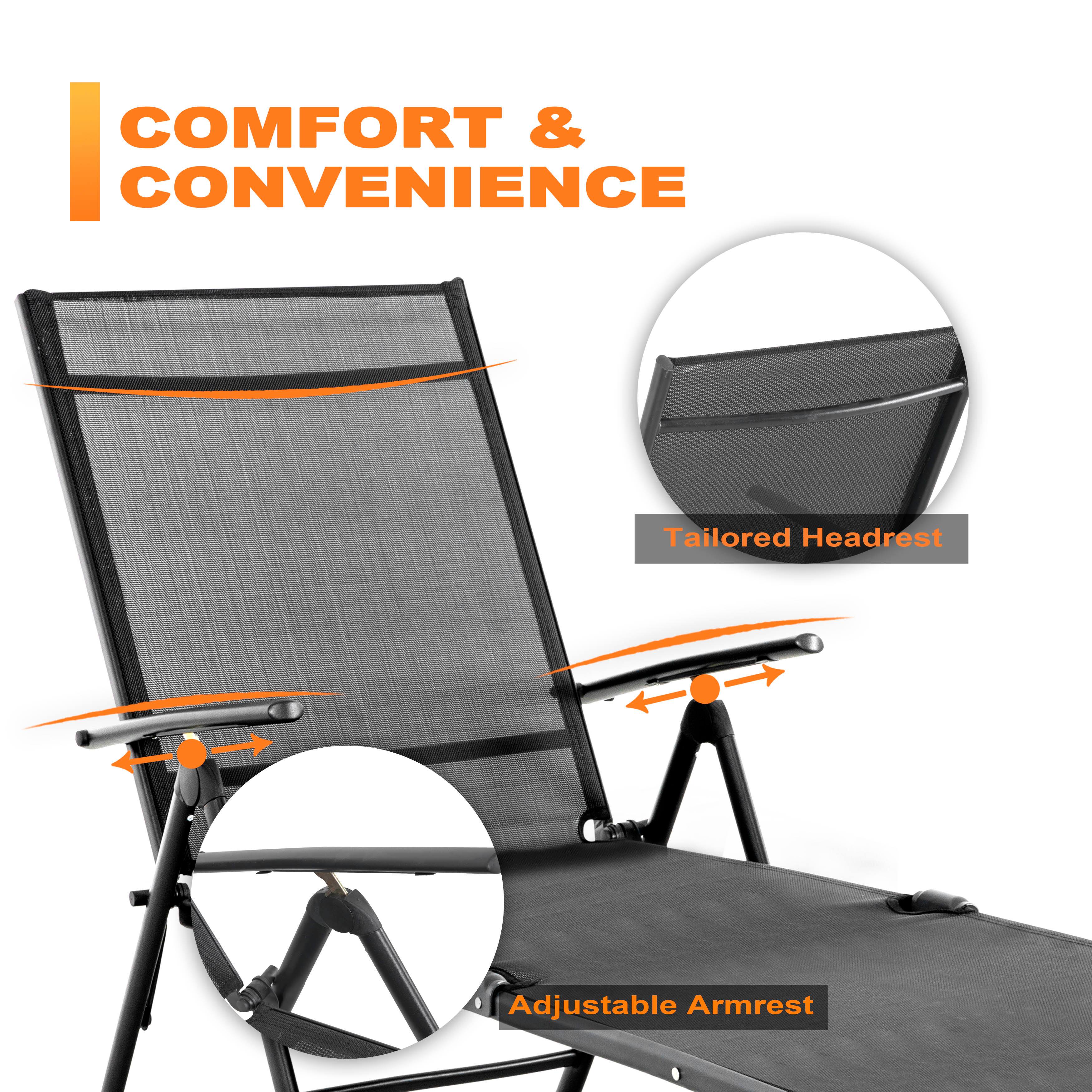 COMFORT & CONVENIENCE

Tailored Headrest

Adjustable Armrest
