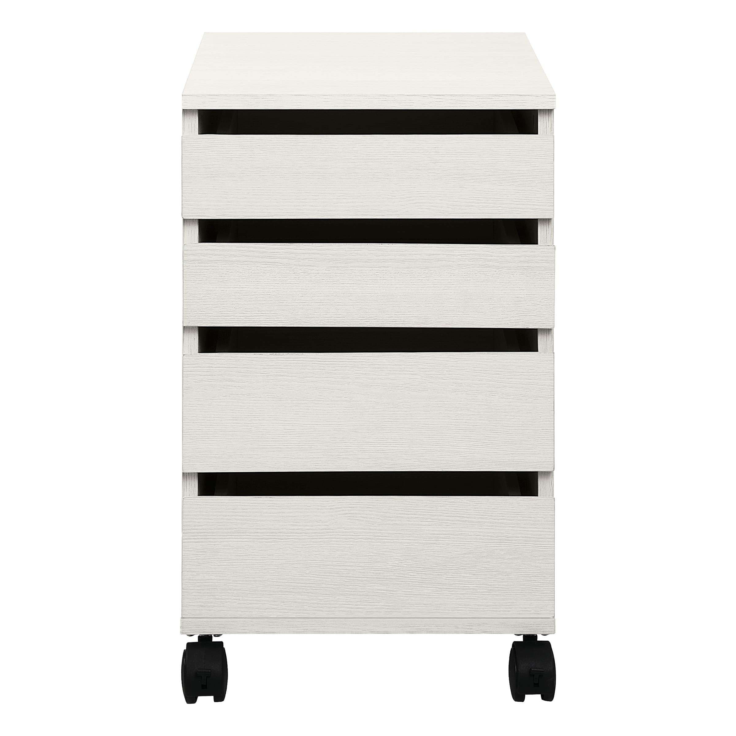 Front. OSP Home Furnishings - Holly Mobile Storage Cart - White.
