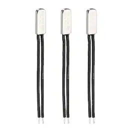 Unique Bargains - 3pcs KSD9700 Thermostat 70C Normally Close N.C Temperature Switch 250V 10A Thermal Protector Metal - Black