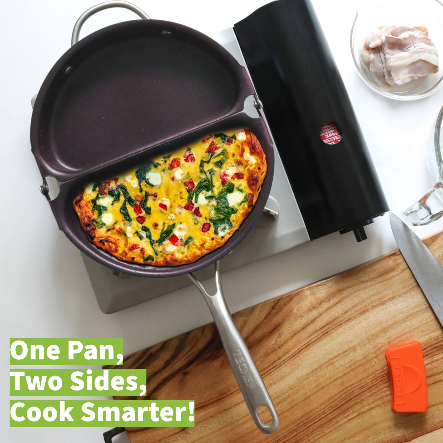 One Pan, Two Sides, Cook Smarter!