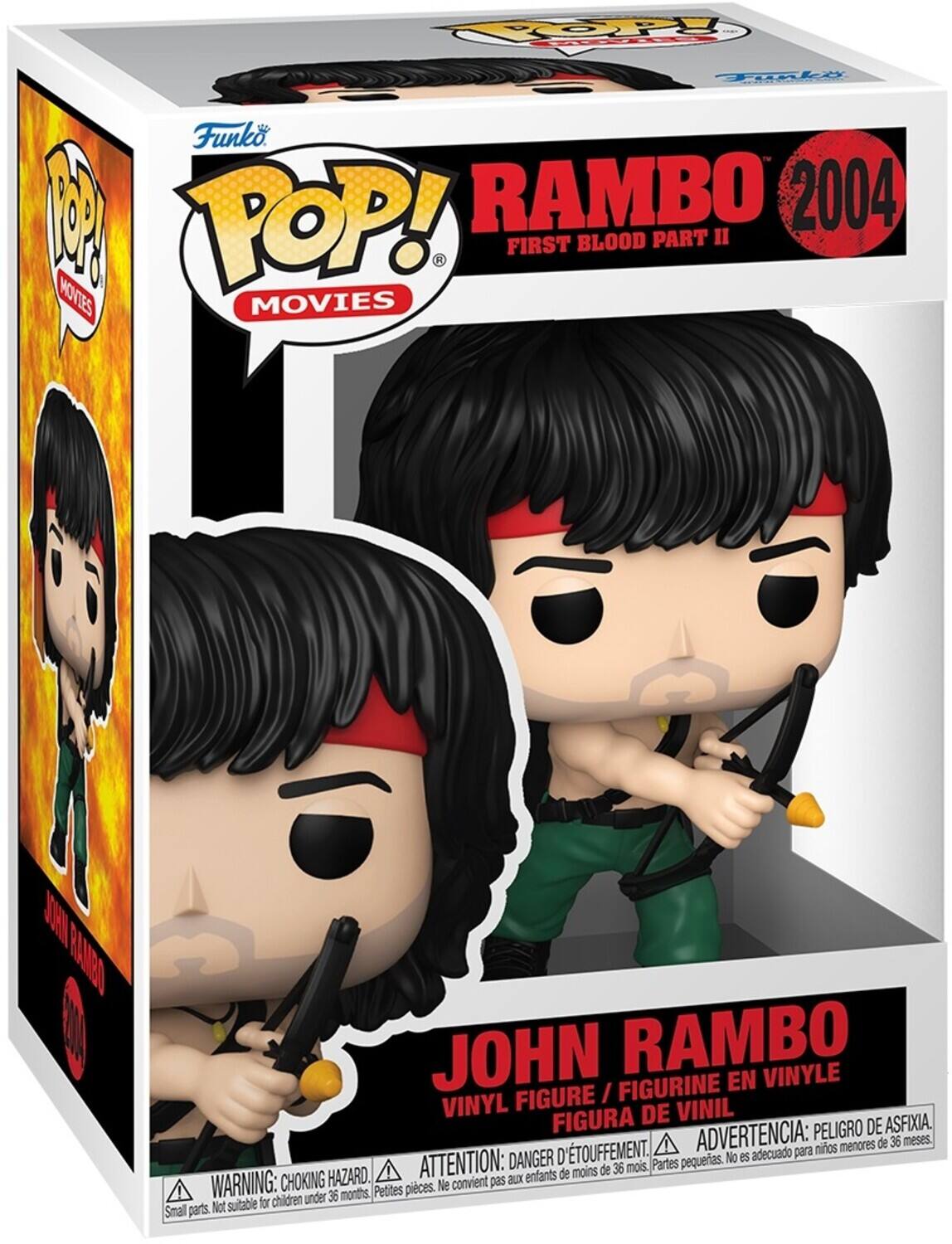 POY Tunke Funko. 1 POP! RAMBO 2004 FIRST BLOOD PART II MOVIES CON RAARBA JOHN RAMBO VINYLE FIGURINE EN FIGURE / VINYL DE VINIL FIGURA PELIGRO DE ASFIXIA. D'TOUFFEMENT. ADVERTENCIA: niños menores de 36 meses. DANGER No es adecuado para ATTENTION: de 36 mois. Partes pequeñas. HAZARD. enfants de moins WARNING: CHOKING Ne convient pas aux under 36 months Petites pièces. Not suitable for children Small parts.