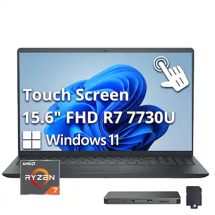 Touch Screen 15.6" FHD R7 7730U Windows 11 AMD Ryzen 7