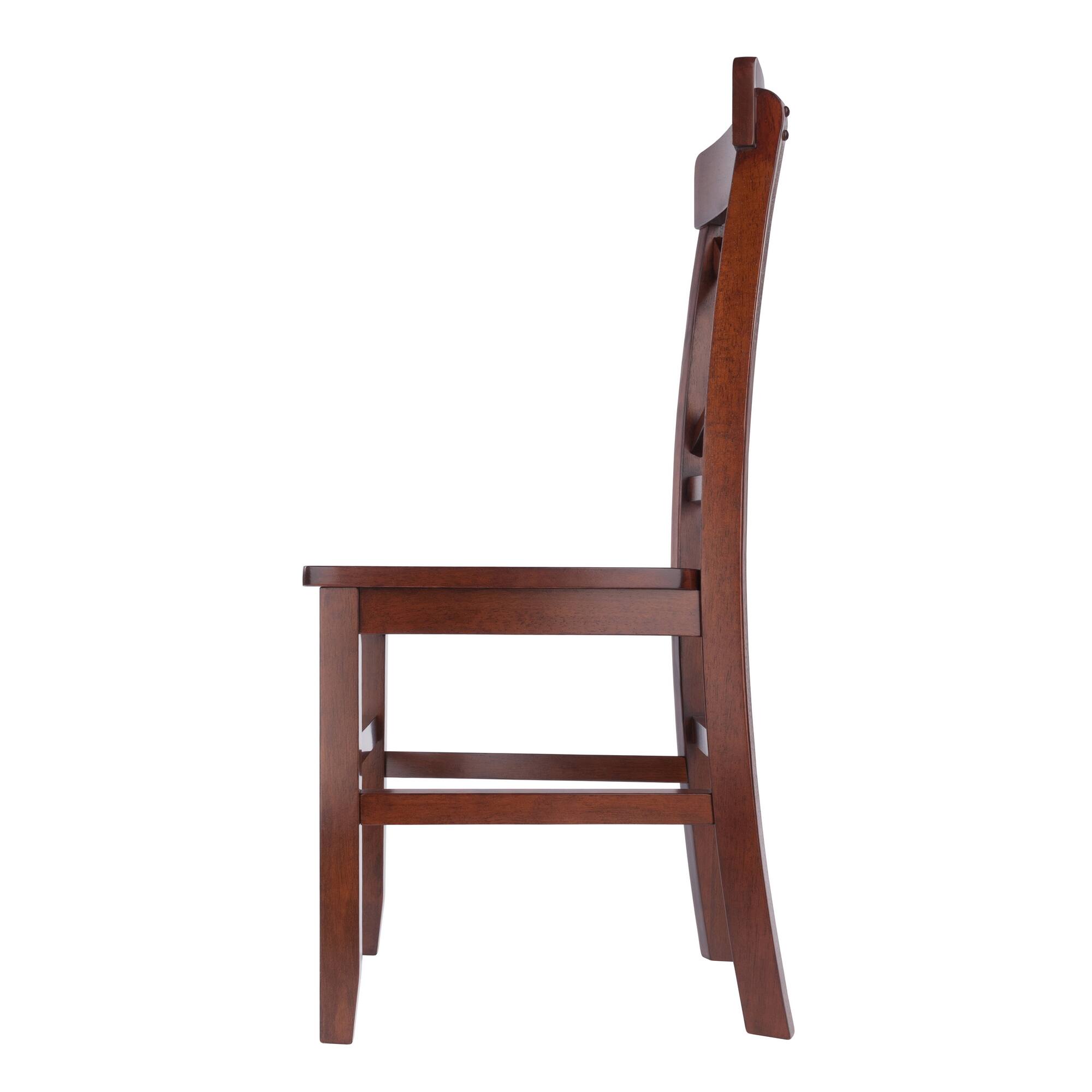 Alt View 3. Winsome Wood - Xenia 2-Pc Set X-Back Chairs - Walnut.