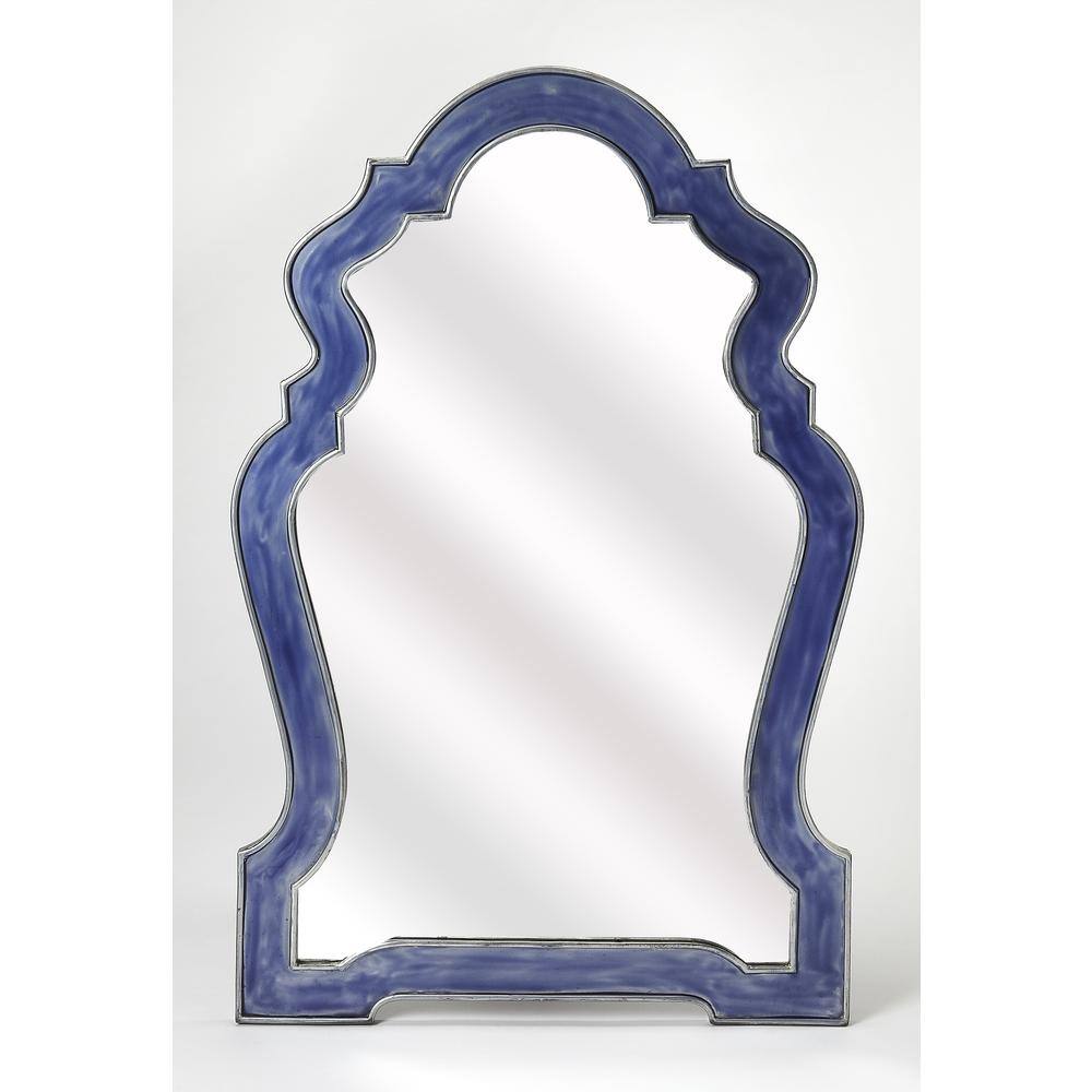 Left. Butler Specialty - Donia Wall Mirror - Blue.