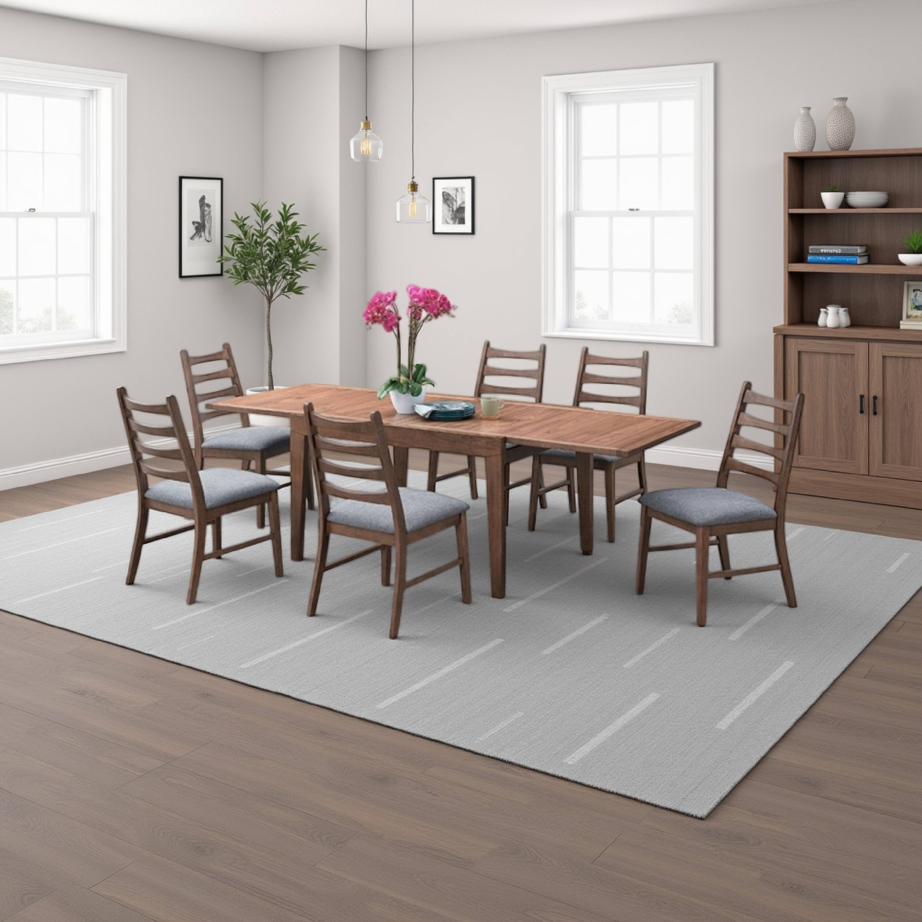 Alt View 5. Manhattan Lane - Mea Dining Table, 47-94 Inch Expandable Top, Scandinavian Walnut Brown - Walnut Brown.