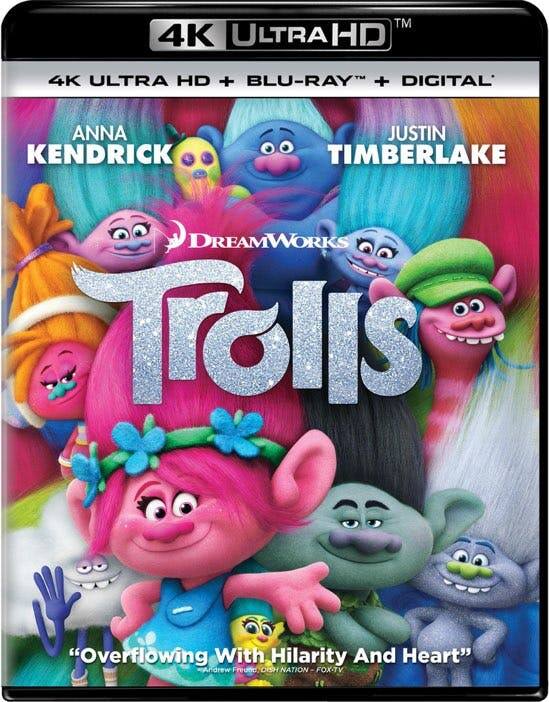 Front. Trolls (4K Ultra HD + Blu-ray + Digital HD) [UHD].