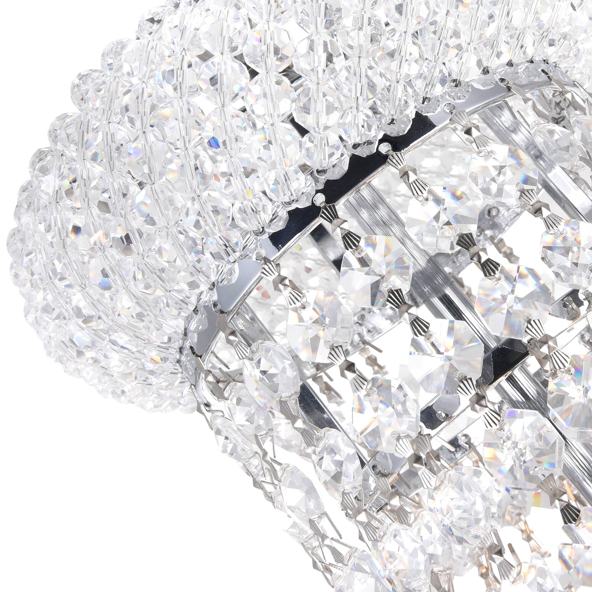 Left. CWI Lighting - Empire 6 Light Table Lamp With Chrome Finish - Chrome.