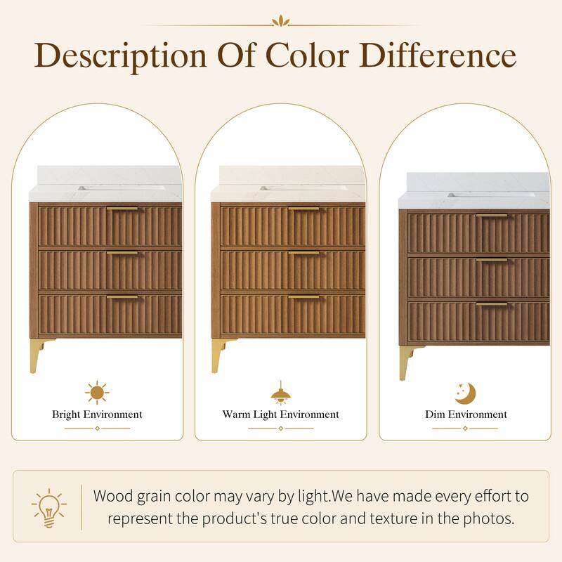 Description Of Color Difference

Bright Environment Warm Light Environment Dim Environment

Wood grain color may vary by light. We have made every effort to represent the product's true color and texture in the photos.