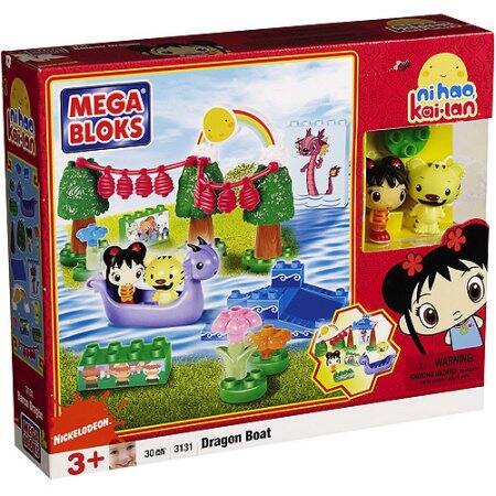 MEGA BLOKS  
Dragon Boat  
30 pcs x 3131  

Nihao Kai-lan  

WARNING: CHOKING HAZARD - Small parts. Not for children under 3 years.  

Nickelodeon  

3+