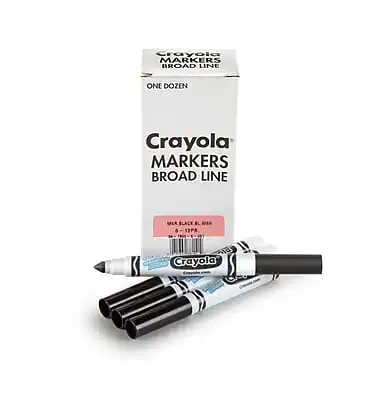 Crayola MARKERS BROAD LINE ONE DOZEN
Crayola MARKERS BROAD LINE
8 BLACK BLUES
8 - 12 PH