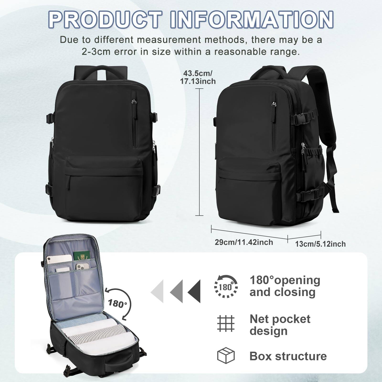 Live At Space Carry On Backpack For Women Large Travel Flight Approved ...
