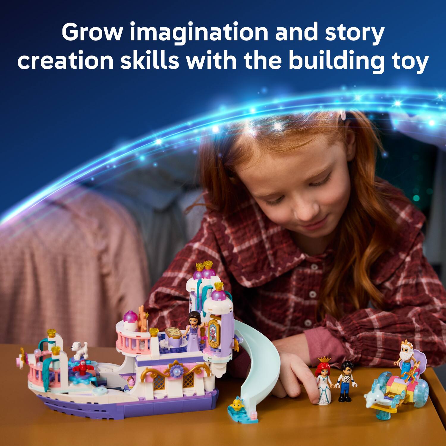 Grow imagination and story creation skills with the building toy