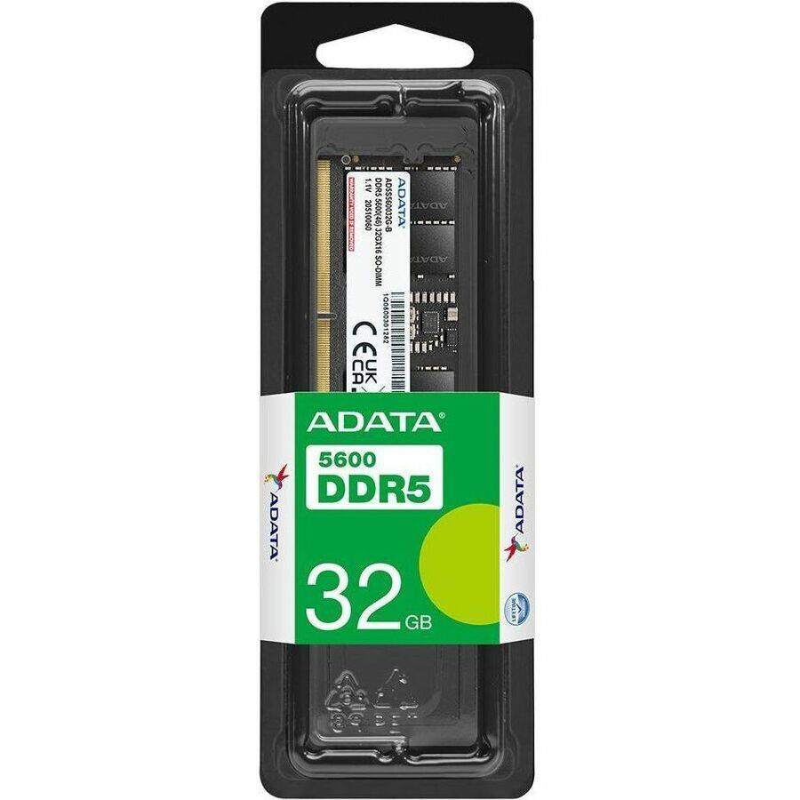 1V DRS 5600(45) ADSS560032G-8 ADATA ADAT 55600(46)32GX16SO-DIMM 32GX16 ADAT SO-DIMM C 10080030128 CA, CEL DA nc UK / ADATA 5600 DDR5 ADATA 32 GB ADATA