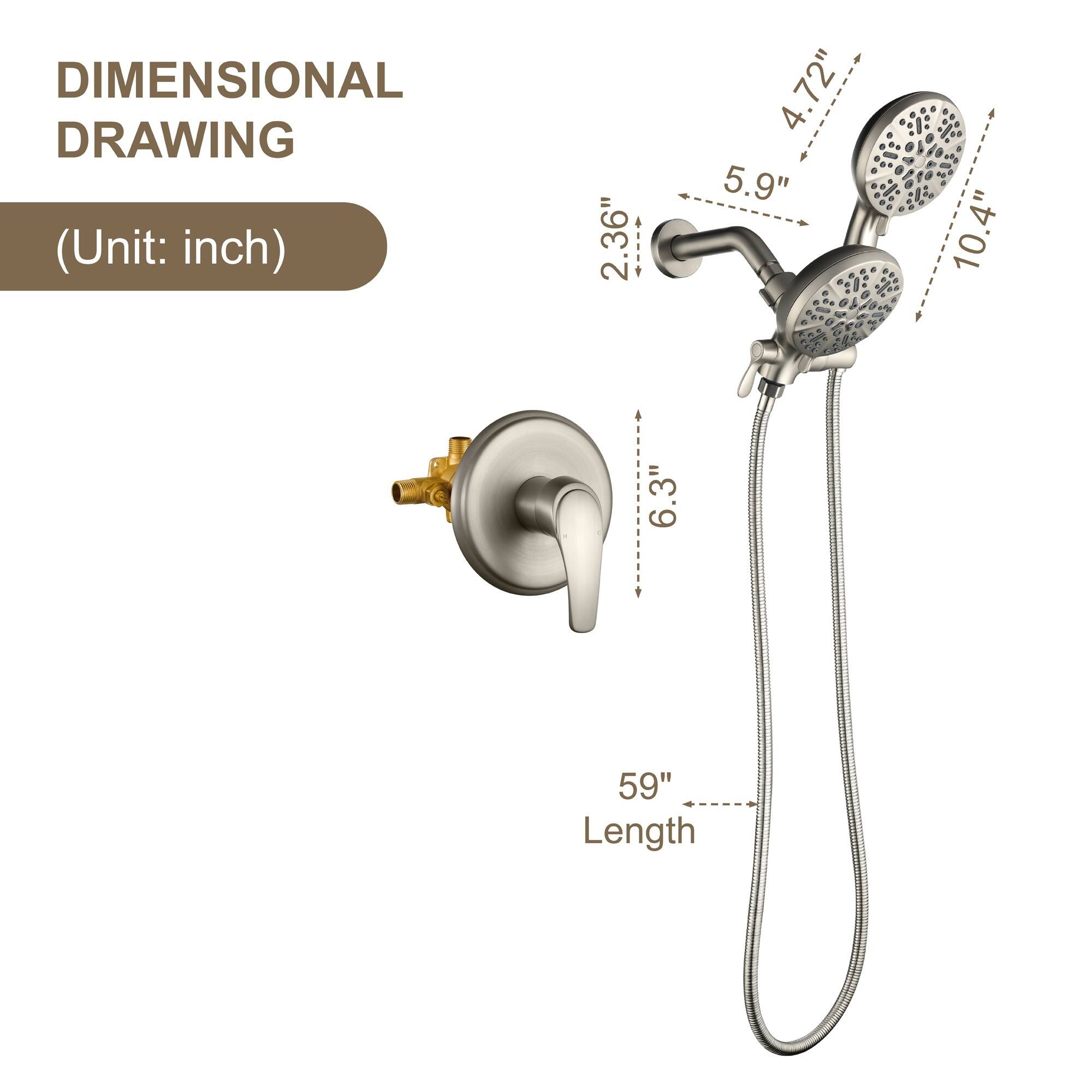 DIMENSIONAL DRAWING (Unit: inch)  
2.36"  
4.72"  
5.9"  
10.4"  
6.3"  
59" Length
