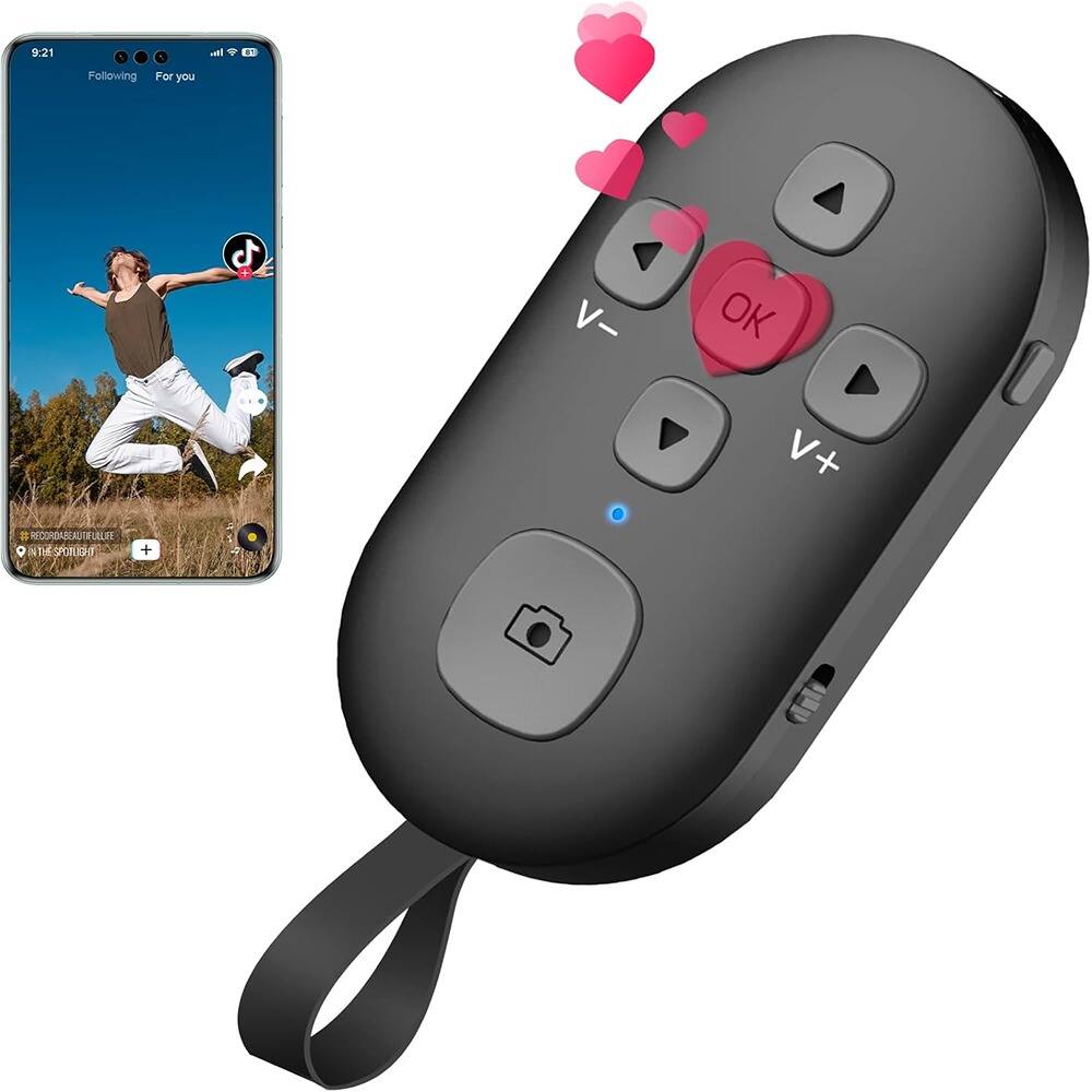 ACJPR - R1 TikTok Remote for Phone, Bluetooth, Camera Shutter, USB-C Charging