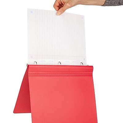 Alt View 2. Five Star - Reinforced Wide Ruled Filler Paper, 8" x 10.5", 3-Hole Punched, 80 Sheets/Pack - White.