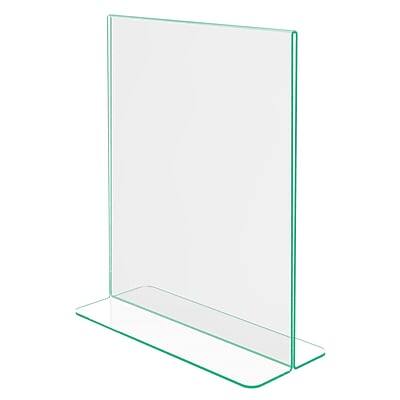 Front. Deflecto - Deflect-O Superior Image Document Holder, 8.5" x 11", Table Top, Clear Acrylic (DEF5991790) - Clear.